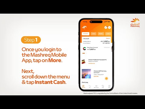 Bank With Ease - How to request Easy Cash using the Mashreq Mobile App?