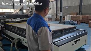 nesting cnc router with automatic labeling and drilling head for European panel size  NA-2232PBS