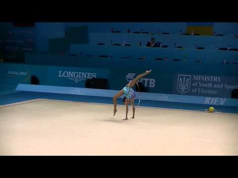 Rakhmatova Jamila (UZB)  hoop  World Championships RG 2013 All- around