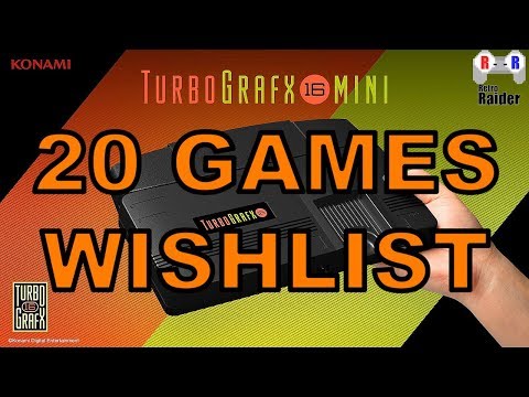 TurboGrafx-16 mini - 20 GAMES WISHLIST - Retro Raider