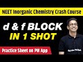 d & f BLOCK in One Shot - All Concepts, Tricks & PYQs Covered | Class 12 | NEET