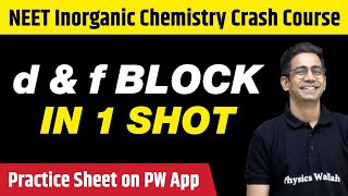 d & f BLOCK in One Shot - All Concepts, Tricks & PYQs Covered | Class 12 | NEET
