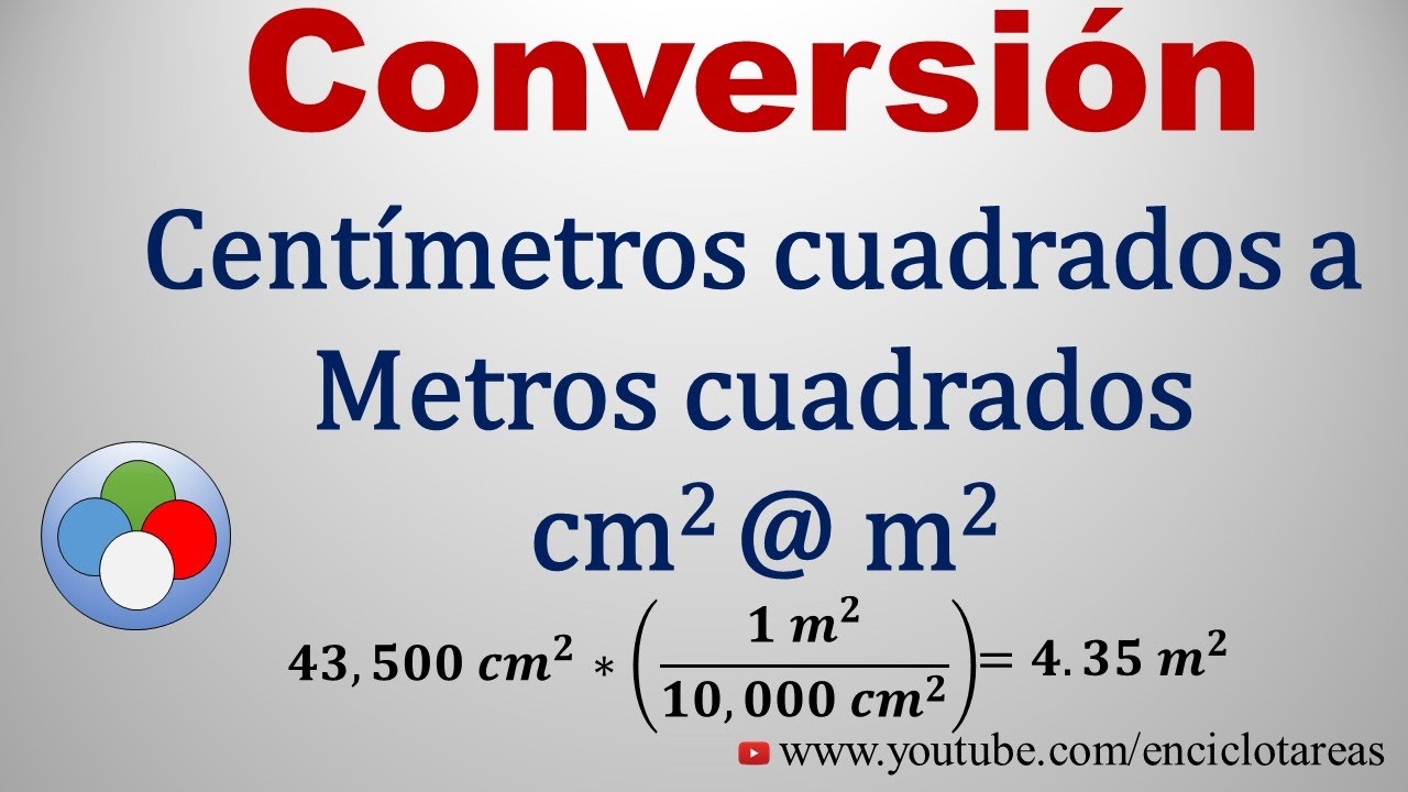 Convertir de Centímetros Cuadrado a Metros Cuadrados (cm2 a m2)