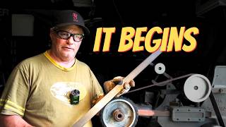 Preparing billets, blades and my new OLD machine - Vlog