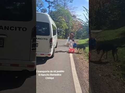El transporte de Nancito Remedios provincia de Chiriqui