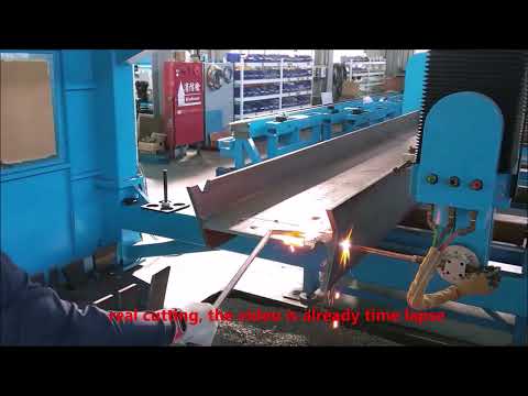 AMG│H Coper Machine-Gas Cutting H beam and Move Forward