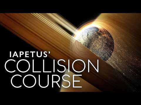 Iapetus Is Currently Smashing Into Saturn's Rings