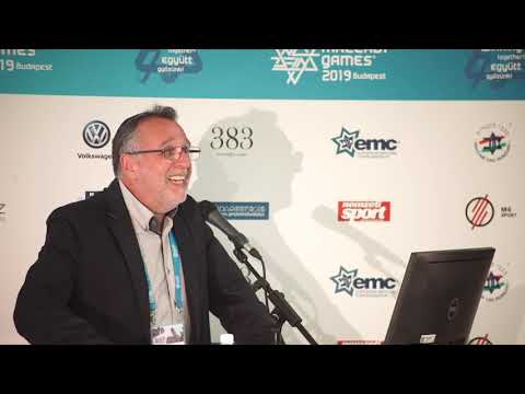 A 15. Maccabi Európa Játékok sajtótájékoztatója