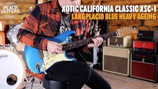 Video thumbnail for No Talking...Just Tones | Xotic California Classic XSC-1 Lake Placid Blue Heavy Ageing by Peach Guitars