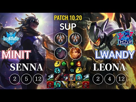 hyF Minit Senna vs LNG lwandy Leona Sup - KR Patch 10.20