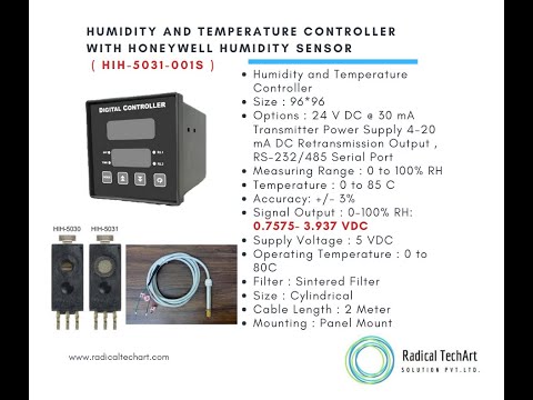 Honeywell digital humidity temperature sensor hih-6130-31