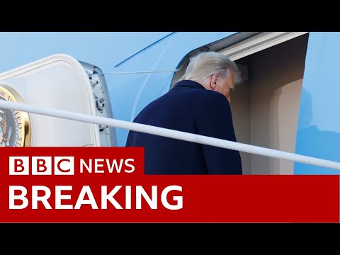 特朗普乘坐空軍一號出發前往佛羅里達州 - BBC News (Trump departs for Florida on Air Force One - BBC News)
