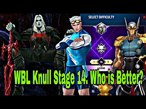 Knull Stage 14 Comparison | Beta Ray Bill VS Quicksilver Summer Days Uniform - Marvel Future Fight