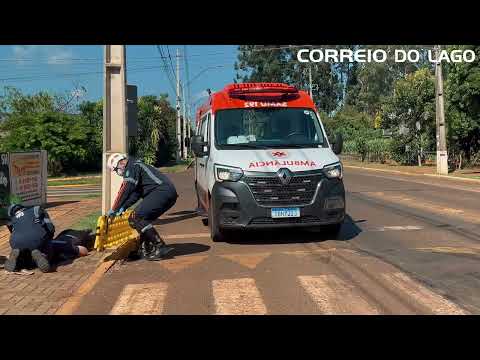 Queda de patinete elétrico deixa jovem ferida após perder o controle em Santa Helena