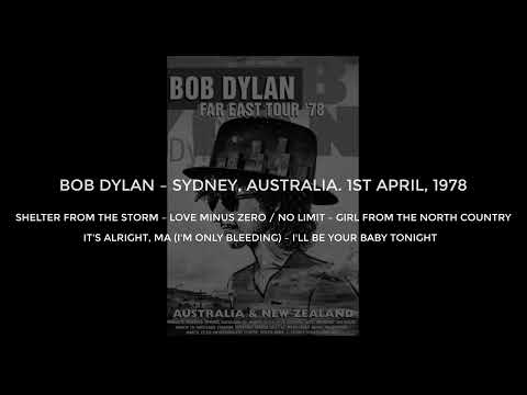Bob Dylan — Sydney, Australia. 1st April, 1978