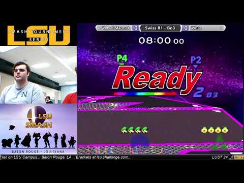 LUST 24 Melee Singles - Vince (Puff, Luigi) vs The Velvet Marmot (Sheik)