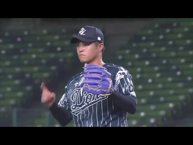 【ファーム】3者凡退の好投!! ライオンズ・甲斐野央 この回わずか7球で2奪三振無失点に抑える!!  2024年8月18日 埼玉西武ライオンズ 対 オイシックス新潟アルビレックスBC