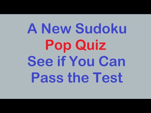 Sudoku Primer 254 - Sudoku Pop Quiz