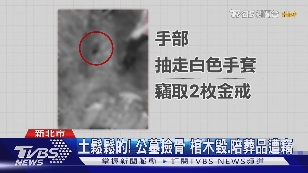 盜墓賊出沒!棺木挖洞斷白骨手 竊2金戒