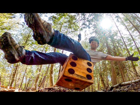 Making a Chainsaw-Carved Dice Swing and Other Wilderness "Chores.” ep31