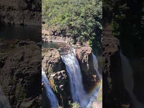 Catarata dos Couros na Chapada dos Veadeiros próximo de Alto Paraíso de Goiás.