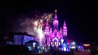 preview picture of video 'St Antony's Church Pudukkad Fireworks'