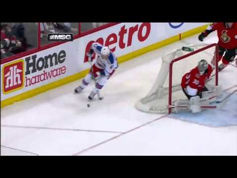 Ryan McDonagh Goal - Rangers/Senators - 2/21/2013