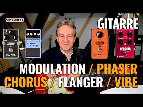 Gitarreneffekte: "Phaser/Chorus/Tremolo/Flanger/Leslie/" - Anwendung, Einstellungen, Spielweise