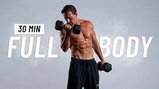 Download lagu 30 Min Full Body Dumbbell Workout at Home to Build Muscle mp3