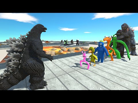 Heisei Godzilla LAVA DEATH RUN - Animal Revolt Battle Simulator