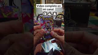 Abrimos una.#boosterbox de #phantasmalflames de #pokemontcg Video completo en mi canal #rippingpacks