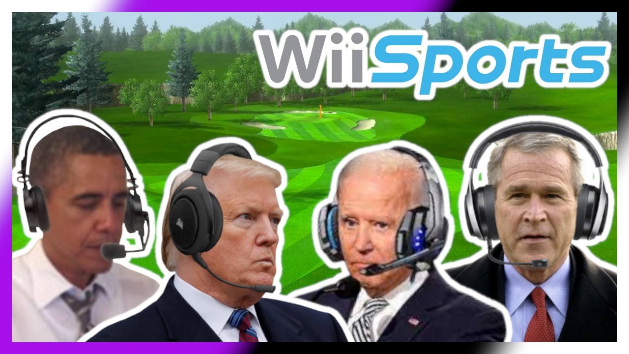 US Presidents Play Golf in Wii Sports