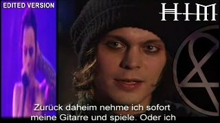 HIM | VILLE VALO unplugged & interview |EDIT| ONYX.tv Schattenreich 2003