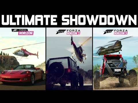 ULTIMATE HELICOPTER SHOWDOWN - Forza Horizon 3 vs Forza Horizon 2 vs Forza Horizon 1