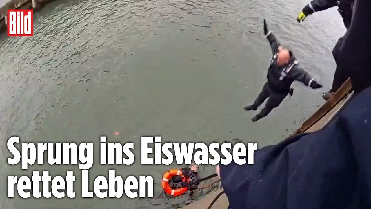 DRAMA IN NEW YORK: Mann im eiskalten East River kämpft ums Überleben ‒ Polizisten reagieren sofort