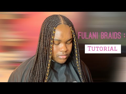 Fulani Braids: Tutorial l 2 Layer Tribal Braids l...