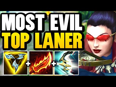 I played the most HATED top laner in all of League of Legends... (THIS IS EVIL)