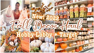 FALL DECOR HAUL 2022 | COZY FALL DECOR | SHOP WITH ME | TARGET HAUL | HOBBY LOBBY FALL DECOR