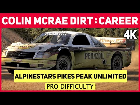 Colin McRae DiRT in 4K - Career - #58 Alpinestars Pikes Peak Unlimited - Pro Difficulty
