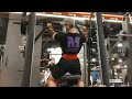 Behind neck press (drop set)