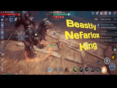 Beastly Nefariox King Summon - Cryptic Sanctuary Mir4