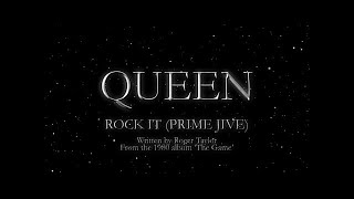 Queen - Rock It (Prime Jive) (Official Lyric Video)