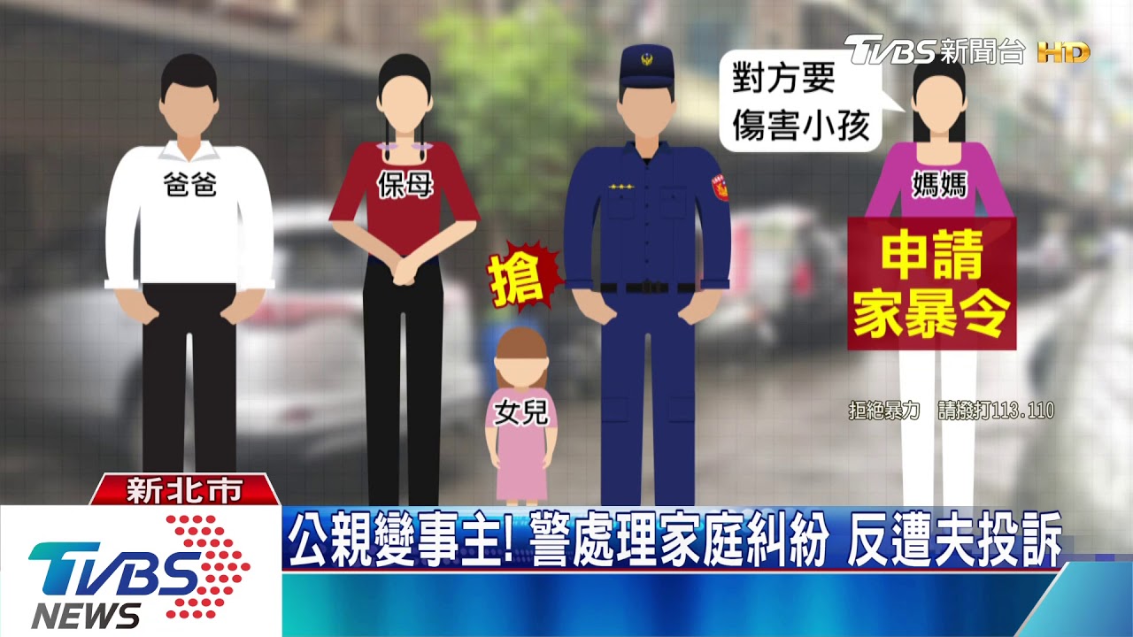 爭監護權?當街搶4歲女 夫擋警車嗆聲