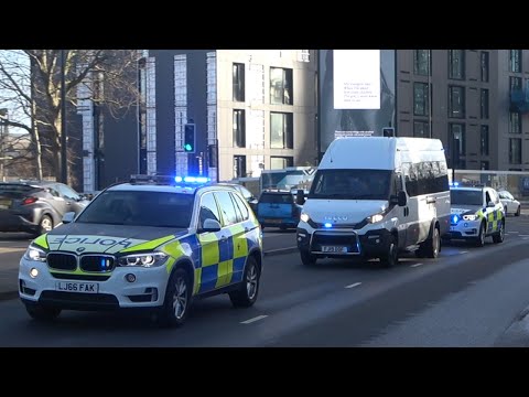CAT A Armed Police High Security Prisoner Escort HMP Strangeways to Manchester Crown Square Courts