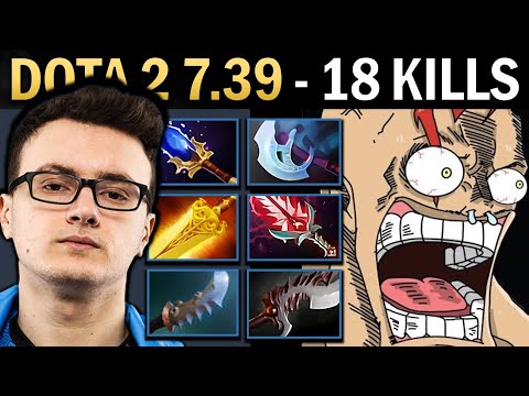 Lifestealer Gameplay Miracle with Manta and 18 Kills - Dota 7.39