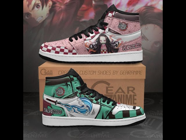 Vídeo relacionado con Demon Slayer Zapatos personalizados Zapatos deportivos Zapatos de hombre Zapatos de mujer Moda Cool Animation Zapatos de baloncesto, color, 36 2/3 EU
