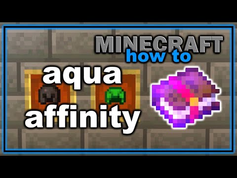 How to Get and Use Aqua Affinity Enchantment in Minecraft! | Easy Minecraft Tutorial