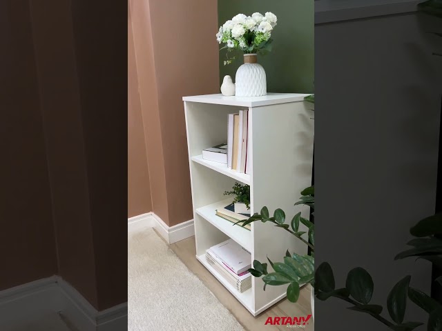 Estante para Livros Clean 2 Prateleiras Preto 005324 - Artany