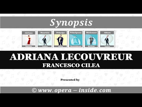 ADRIANA LECOUVREUR by FRANCESCO CILEA – the Synopsis