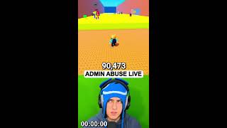ADMIN ABUSE LIVE COUNTDOWN (Escape Tsunami For Brainrots) #roblox #shorts #shortslive